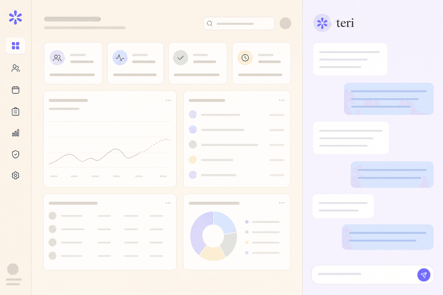 Practice Hub with the Teri panel